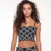 6507P Smocked bikini top